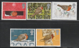 GRANDE BRETAGNE - N°1842/6 ** (1995) Noël : Oiseaux - Unused Stamps