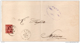 1899  LETTERA CON ANNULLO CARPI - Marcofilie