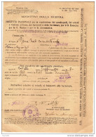 1942 MINISTERO DELLA GUERRA - PRECETTO PERSONALE PER LA REQUISIZIONE DEI QUADRUPEDI - Historische Dokumente