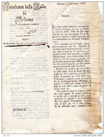 1833 PALERMO CIRCOLARE - Decrees & Laws