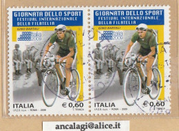 USATI ITALIA 2009 - Ref.1140B "GINO BARTALI" 1 Val. In Coppia - - 2001-10: Used