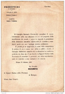 1866  BOLOGNA  - COMMISSIONE DI SANITÀ  -  PERMESSO PER LA MACELLAZIONE DEI MAIALI - Decrees & Laws