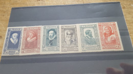 REF A1787  FRANCE NEUF** N°592/597 - Nuevos