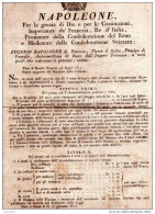 1913  MANIFESTO NAPOLEONICO  DECRETO SUI PREZZI  DEL NITRO - Affiches