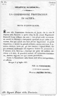 1835   BOLOGNA - COMMISSIONE DI DI SANITÀ - Historische Dokumente