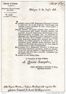 1813 BOLOGNA - DEPUTAZIONE DI SANITÀ - MORSI DI CANI - Historische Dokumente