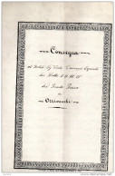 1855 - CONSEGNA AL NOBILE SIG. CONTE TOMMASO CAPRIOLI DEI LOTTI DEL  FONDO FOSSA ORZIVECCHI  BRESCIA - Historische Dokumente