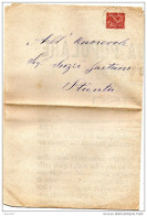 1881 MANIFESTO ASSEMBLEA BANCA MUTUA POPOLARE ROVIGO - Marcofilie