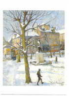 CPM - édit. Conseil Général 76 - Tableau De Franck INNOCENT - Place Du 39ème Régiment Sous La Neige à Rouen - Pintura & Cuadros