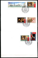 BE   2495 - 2499   --   1 Er Jour 22 / 3 / 1993  --  Env. Avec Cachet Bruxelles - Brussel -  Culturele Hoefstad Europa - Covers & Documents