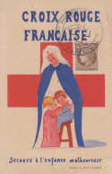 Carte   FRANCE   Exposition  Philatélique   CROIX  ROUGE   PARIS   1946 - Briefmarkenmessen