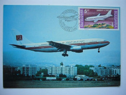 Avion / Airplane / TUNIS AIR / Airbus A300 / Carte Maximum - 1946-....: Ere Moderne