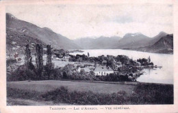 74 - Haute Savoie - TALLOIRES - Lac D'Annecy -  Vue Generale - Talloires