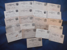 USA, ETATS UNIS, JOLI LOT DE 21 CARTES IMPRIMEES POSTAL CARDS 1880 / 1888 - Collections (sans Albums)