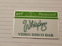 United Kingdom-(BTG-024)-whispers Video Disco Bar-(38)(5units)(201H10358)(tirage-500)(price Cataloge-8.00£mint) - BT Edición General