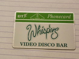 United Kingdom-(BTG-024)-whispers Video Disco Bar-(40)(5units)(201H10518)(tirage-500)(price Cataloge-8.00£mint) - BT Emissions Générales