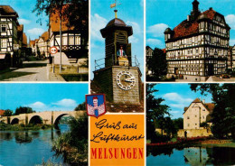 73936698 Melsungen_Fulda Strasse Fuldabruecke Uhrturm Rathaus Schloss - Melsungen