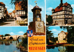 73936696 Melsungen_Fulda Strasse Fuldabruecke Uhrturm Rathaus Schloss - Melsungen