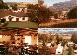 73936693 Roehrenfurth Gaststaette Und Campingplatz Fuldawiese Gastraum Panorama - Melsungen