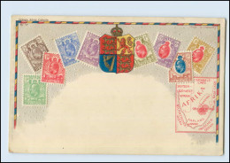 T3729/ Briefmarken AK Orange-River Colony   Afrika Transvaal Litho Prägedruck  - Stamps (pictures)