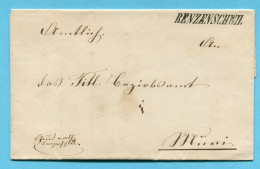 Faltbrief Von BENZENSCHWIL Nach Muri 1862 - ...-1845 Prephilately