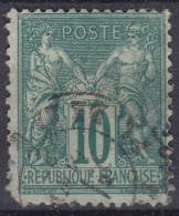 TIMBRE FRANCE SAGE 10c N/U N° 76 OBLITERATION LEGERE - COTE 325 € - A VOIR - 1876-1898 Sage (Type II)