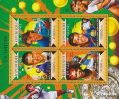 Guinea 10982-10985 Kleinbogen (kompl. Ausgabe) Postfrisch 2015 Tennis - Guinea (1958-...)