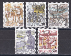 SUISSE    1980  1989  Y&T  N ° 1264  1265  1266  1267  1268  Oblitéré - Used Stamps