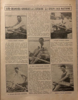 1913 AVIRON - Les Grandes Courses à L'Aviron - Coupe Des Nations - KINNEAR - SINIGAGLIA - PERESSELENZEFF - DELAPLANQUE - 1900 - 1949