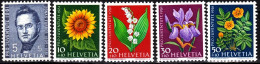 SWITZERLAND 1961 FLORA Plants: Flowers. Pro Juventute. Complete Set, MNH - Other & Unclassified