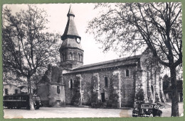 CPSM FORMAT CPA - ALIIER - NÉRIS LES BAINS - L'ÉGLISE  - Petite Animation, Automobile, Autocar - Neris Les Bains