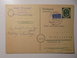 Alliierte Besetzung (Zwangszuschlagsmarken) (1953) /MiNr. 6V, Bundesrepublik Deutschland (1951) /MiNr. P - Cartas & Documentos