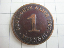 Germany 1 Pfennig 1907 A - 1 Pfennig