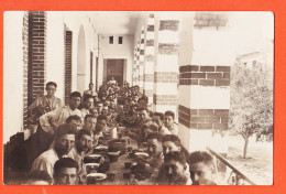 07891 ● Carte-Photo Kasbah De TUNIS Souvenir Tablée Repas Militaires 1929 Terrasse Couverte Kasba Kasbah Tunisie - Tunesië