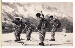 07836 ● Eclaireurs Skieurs Bataillon Chasseurs Alpins Ecole Haute MONTAGNE Equipement Ski CPSM 1947 - Manöver