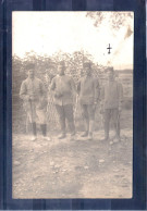 Carte Photo. 4 Soldats.. Zouaves. Maroc Oriental - Régiments