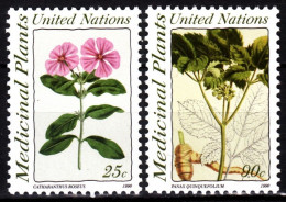 UNITED NATIONS / New York 1990 FLORA: Medicinal Plants. Complete Set, MNH - Plantas Medicinales