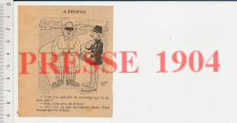 Humour 1904 Métier Facteur De La Poste En Tournée Avec Sa Médaille Sacoche = Encourager Les Lettres Instruction Publique - Non Classificati