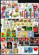 WORLD FLORA: Flowers Collection. Incomplete Sets, About 140 Stamps, MNH / MH - Autres & Non Classés