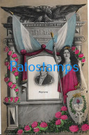 227478 ARGENTINA CENTENARY CENTENARIO PATROTIC FLAG HERALDRY PROCER MORENO POSTAL POSTCARD - Argentine