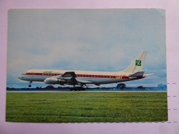 ZAMBIA AIRWAYS  DC 8   /   AIRLINE ISSUE / CARTE COMPAGNIE - 1946-....: Modern Tijdperk