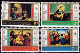 Bahamas, 1974, 374/77, Weihnachten: Gemälde.  MNH ** - Bahamas (1973-...)