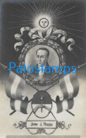 227486 ARGENTINA CENTENARY CENTENARIO PATROTIC FLAG HERALDRY PROCER JUAN J. PASSO POSTAL POSTCARD - Argentine