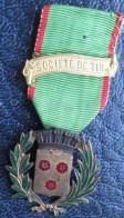 Insigne – Médaille Société De Tir Avec Ruban - Other & Unclassified