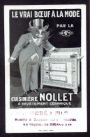 CPA PUB - CARTE PUBLICITAIRE - LE VRAI BOEUF A LA MODE PAR LA CUISINIERE NOLLET - ROUBAIX - Publicité