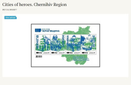 UKRAINE/UKRAINA 2024  DIVARI. 2077-2080**Cities Of Heroes. Chernihiv Region   MNH - Ucrania