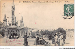 AABP6-65-0505 - LOURDES - Vue Sur L'Esplanade Et Les Rampes Du Rosaire - Lourdes