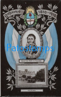 227490 ARGENTINA CENTENARY PATROTIC FLAG HERALDRY PROCER PUEYRREDON & BS AS PLAZA SAN MARTIN POSTCARD - Argentine