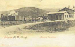 AK Portorose - Portoroz - Stazione - Bahnhof - Ferrovia - Eisenbahn - Lokomotive - Slovénie