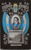 227491 ARGENTINA CENTENARY PATROTIC FLAG HERALDRY PROCER B. RIVADAVIA & BS AS PLAZA CASA DE GOBIERNO  POSTCARD - Argentina